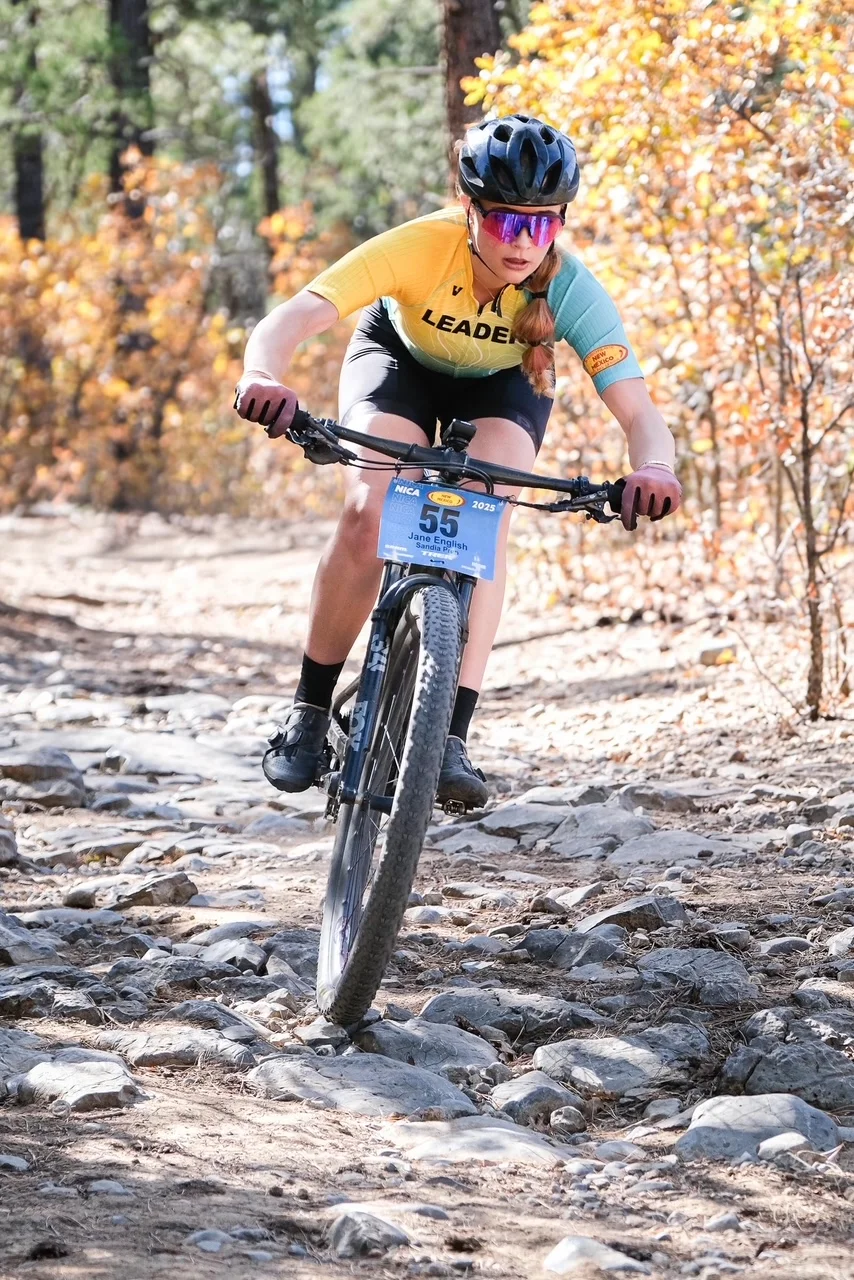 Sandia Prep mountain bike team captain Jane English